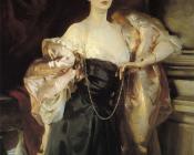 约翰辛格萨金特 - Portrait of Lady Helen Vincent, Viscountess d'Abernon